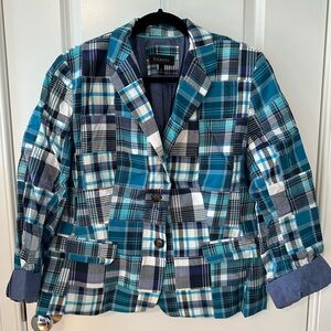 Talbots Plaid Blazer